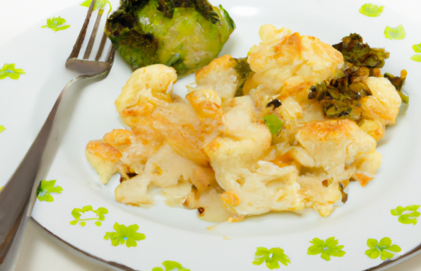 Gratin de chou-fleur et saucisses Knacki gratiné à l'extra-crisp au cookeo