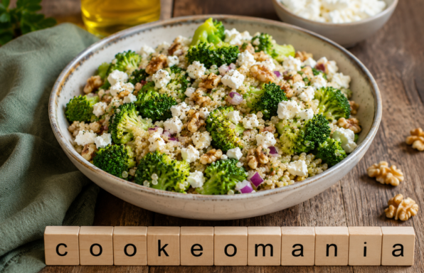Salade brocoli, quinoa et feta