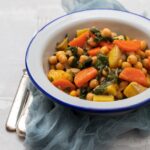 Bol de pois chiches aux légumes et épinards au multicuiseur cookéo