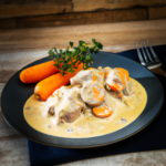 Sauté de veau aux carottes à la crème