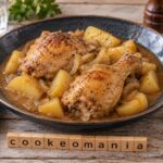 Cuisses de poulet, pommes de terre et sauce au fond de veau à l'autocuiseur Moulinex