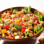 Salade de quinoa aux légumes croquants