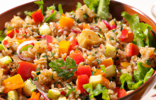 Salade de quinoa aux légumes croquants