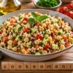 Salade de boulgour façon taboulé et pois chiches aux légumes croquants au cookéo