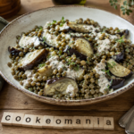 Salade de Lentilles Vertes à l&rsquo;Aubergine et Sauce Crémeuse au Thym à l'autocuiseur Moulinex