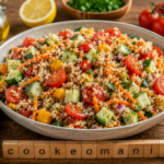 Salade de quinoa aux légumes croquants au robot multi-cuiseur cookéo