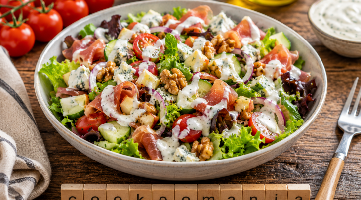 Salade Gourmande sauce fromage blanc