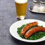 Cime di rapa et saucisse piquante au multicuiseur Moulinex