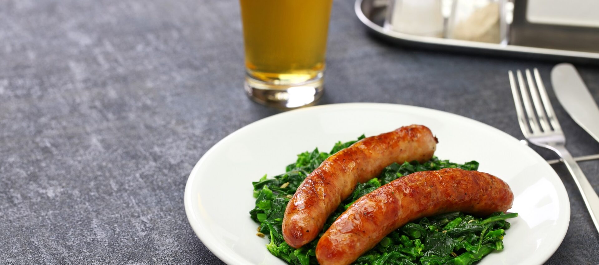 Cime di rapa et saucisse piquante