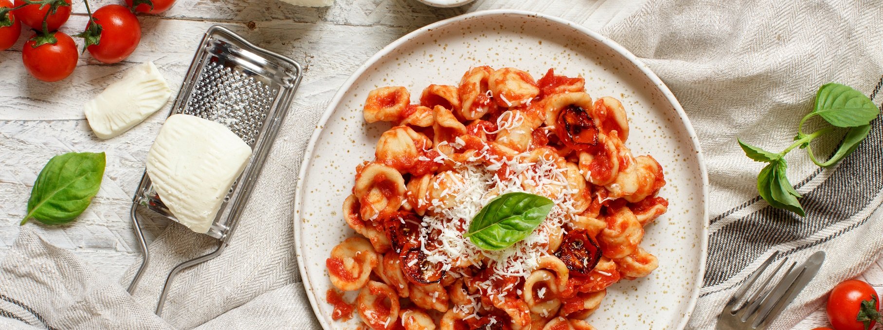 Orecchiette à la sauce tomate et cacioricotta