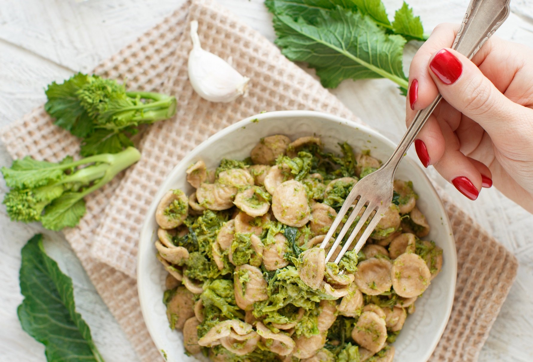 Orecchiette aux fanes de navet