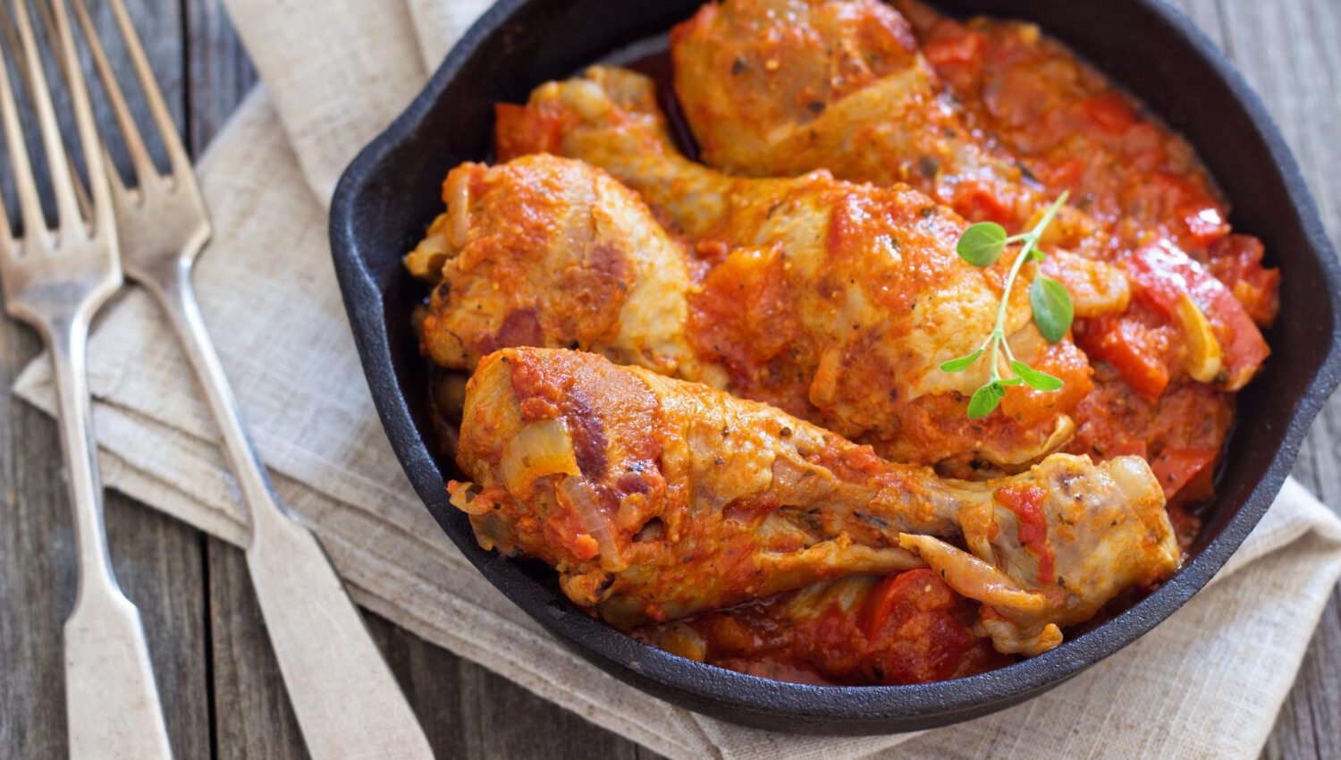 Pilons de poulet à la basquaise à la Cookeo