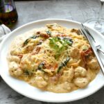 Poulet Alfredo Céto à la Courge Spaghetti au multicuiseur Moulinex