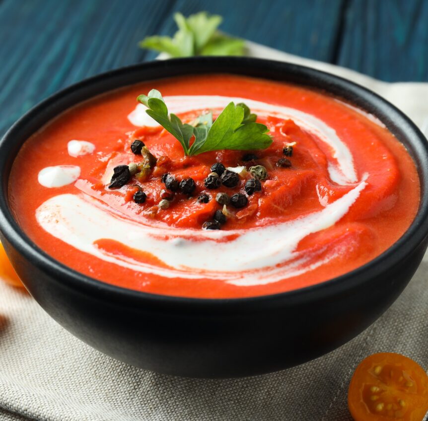 Soupe keto crémeuse à la tomate au cookeo Cookeo Mania