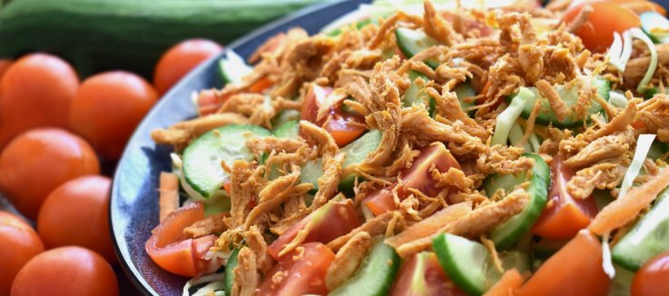 Effiloché de poulet à l'ail et au beurre cétogène
