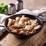 Seitan et Champignons à la crème de soja au cookéo