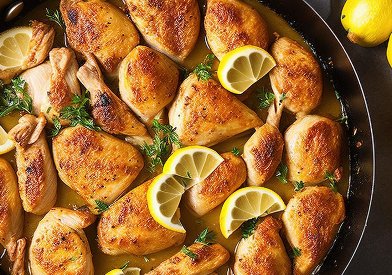 Poulet à l'ail et au citron façon keto