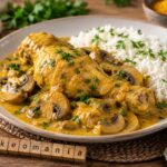 Cuisse de Poulet au Curry avec Champignons de Paris au multicuiseur cookéo