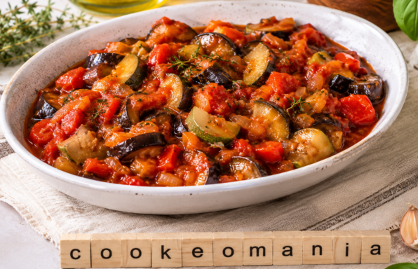 Ratatouille aux Aubergines, Courgettes et Tomates