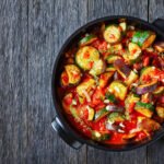 Ratatouille aux Aubergines, Courgettes et Tomates