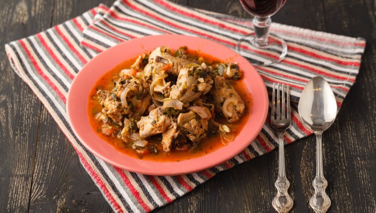 Chakhokhbili au Poulet - Recette Géorgienne au cookeo