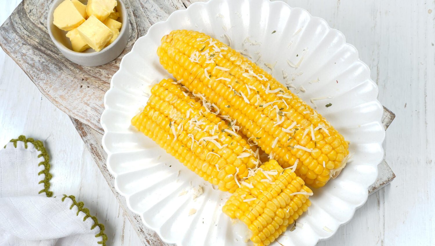 Épis de Maïs Servis Avec Beurre Fondue au cookeo