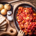 Letcho hongrois : ragoût de saucisses, poivrons et oignons au Cookeo