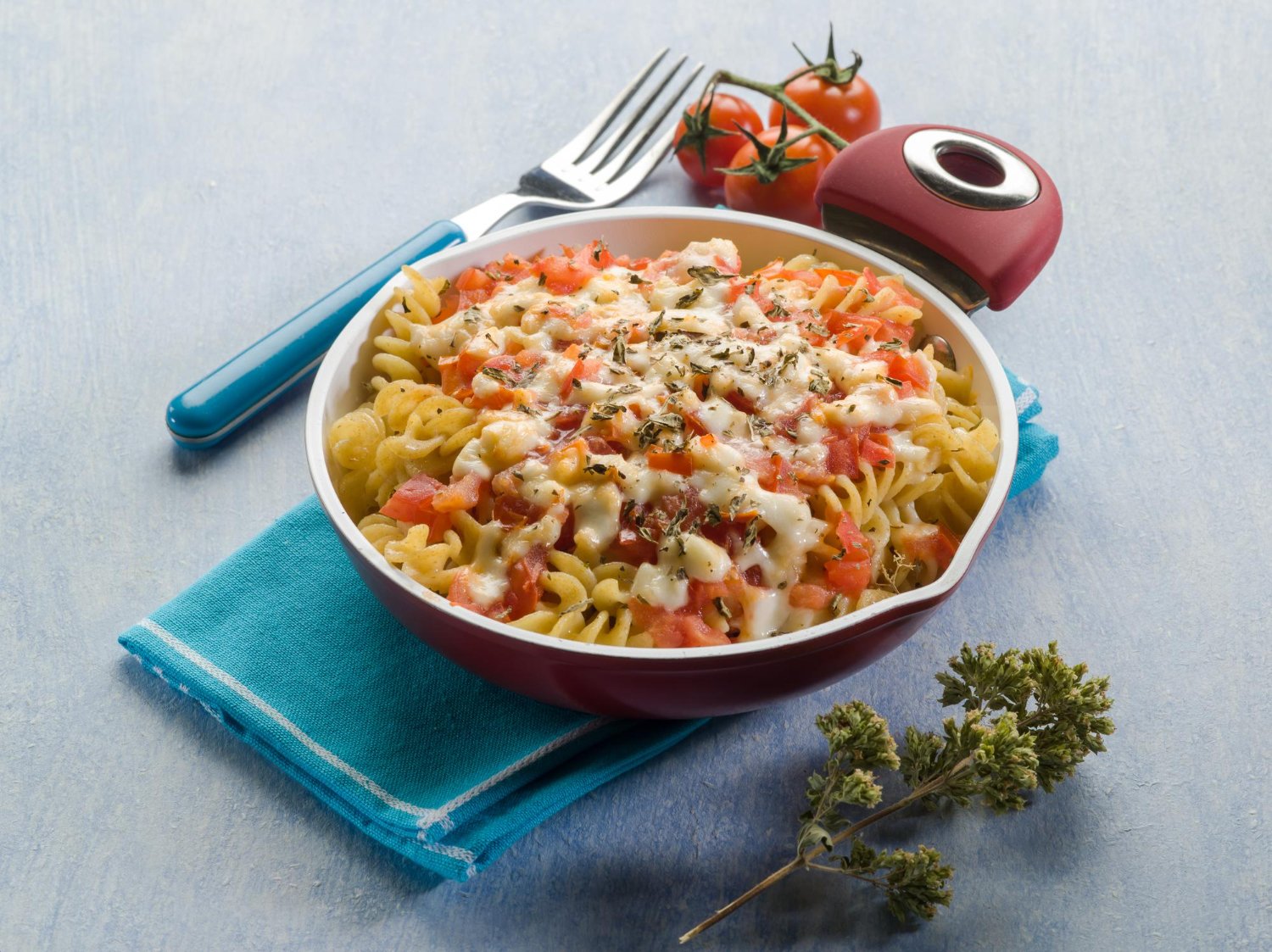 Pâtes au Four à la Sauce Tomate, Mozzarella et Origan avec Cookeo