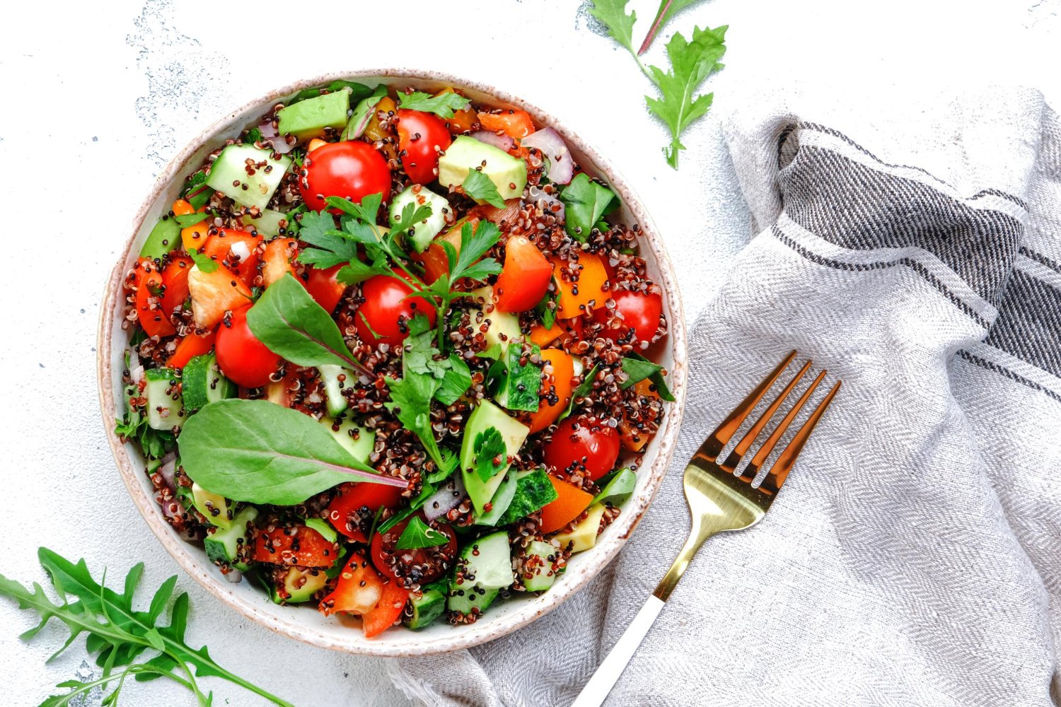 Salade de Tabboulé au Quinoa et Légumes Frais au Cookeo
