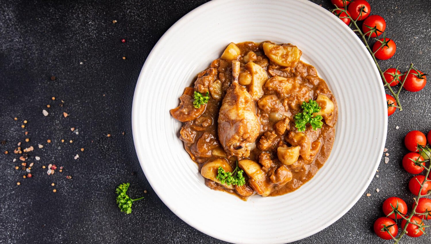 Coq au Vin et pommes de terre au cookeo