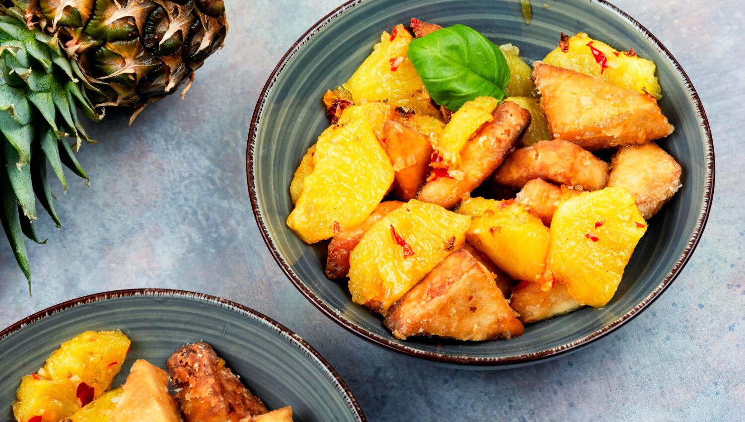 Tofu et Ananas Rôtis au Curry au Cookeo