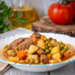 Ragoût de viande de boeuf avec Petits Pois et Légumes au cookeo