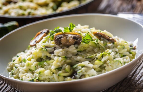 Risotto aux Courgettes et Champignons Façon Cookeo