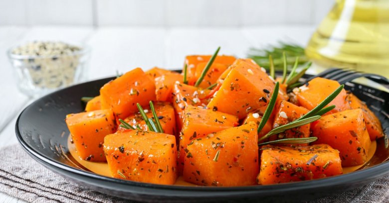 Courge Butternut Rôtie au Miel et Sésame au Cookeo