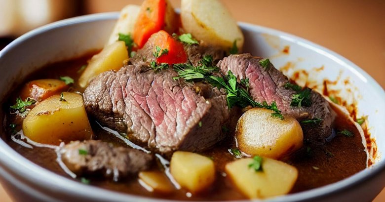 Boeuf en Sauce au Vin, Carotte et Pomme de Terre au cookeo