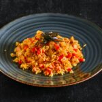 Risotto au Curry de Poulet et Poivron Rouge au Cookeo