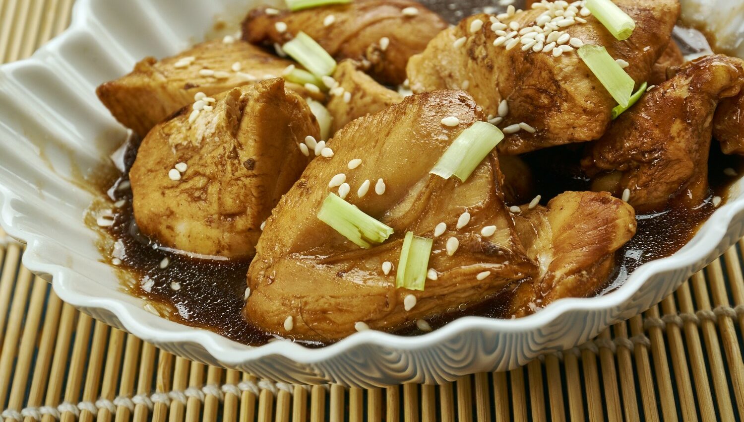 Poulet Caramélisé au Bourbon et Miel dans le Cookeo