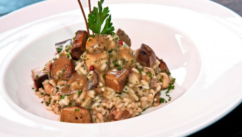 Risotto aux Champignons et Foie Gras Poêlé