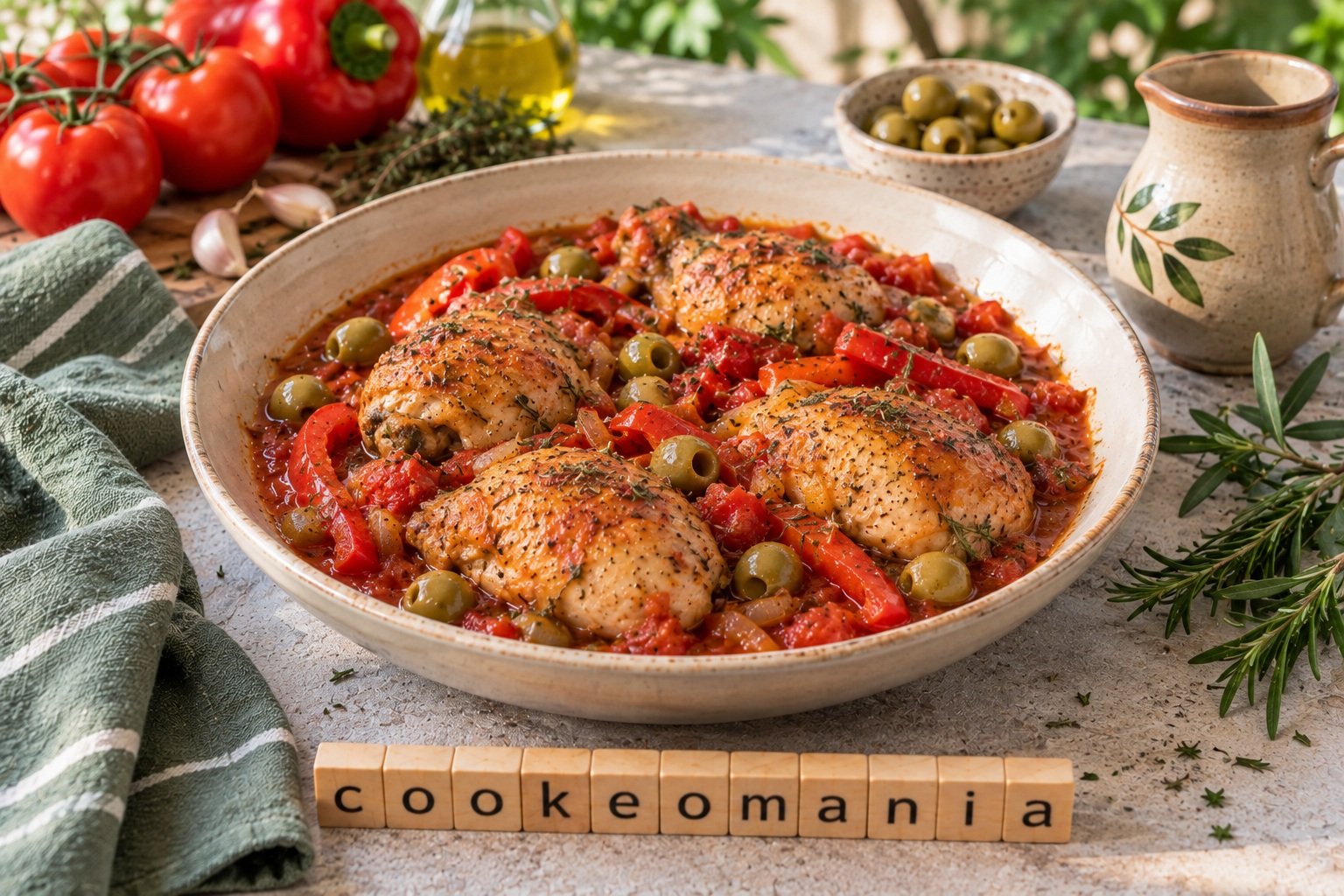 Poulet à la Provençale au Cookeo