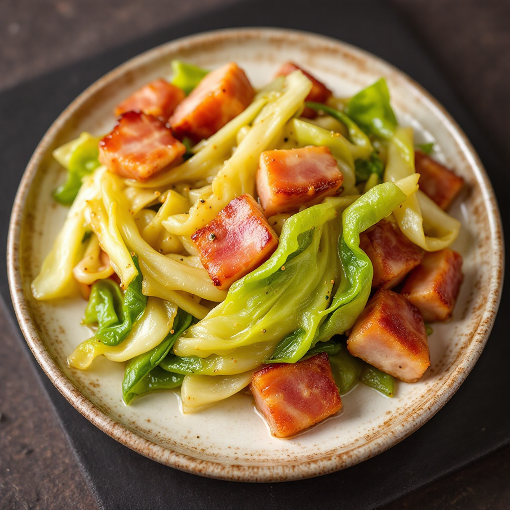 Préparation chou chinois et lard fumé au cookeo