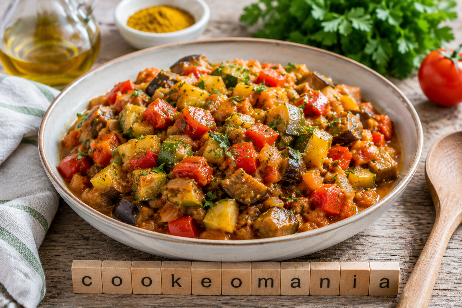Ratatouille Maison au Curry