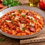 Risotto au chorizo et coulis de tomate à l'autocuiseur Moulinex