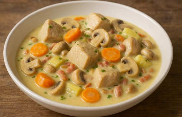 Blanquette de Dinde à l'Ancienne au cookeo