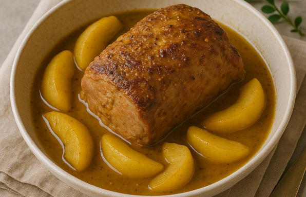 Palette à la diable sucrée-salée à la moutarde et au cidre au cookeo