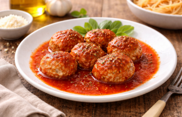 Boulettes de porc sauce tomate au Cookeo