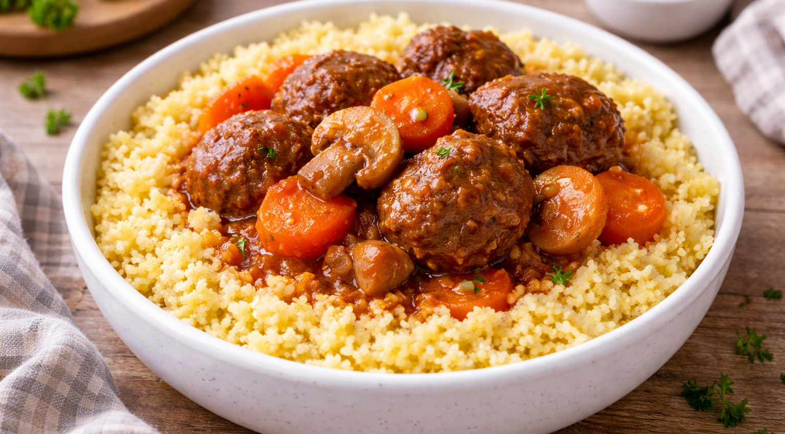 Boulettes façon bourguignonne express au Cookeo