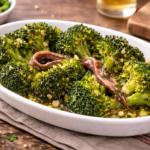 Brocoli fondant aux anchois et beurre d’ail au multicuiseur Moulinex