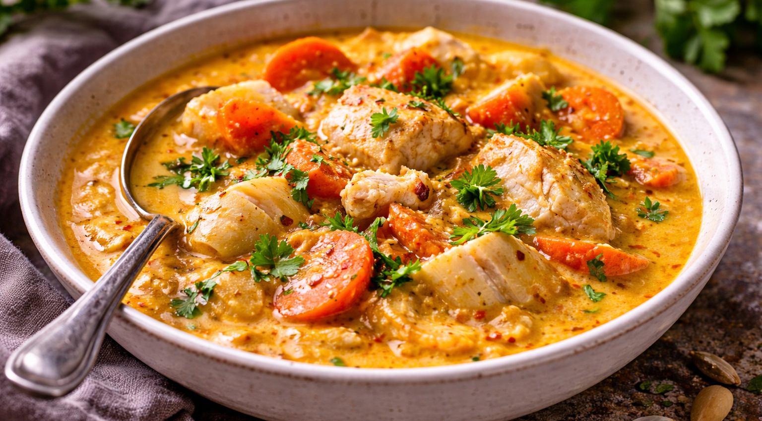 Cabillaud crémeux au coco