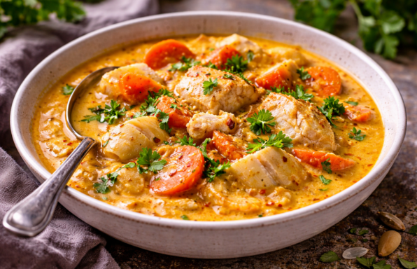 Cabillaud crémeux au coco