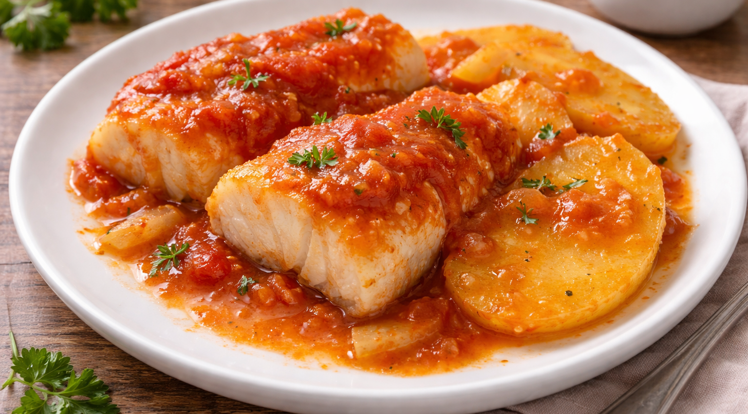 Cabillaud tomate et pommes de terre fondantes au cookeo